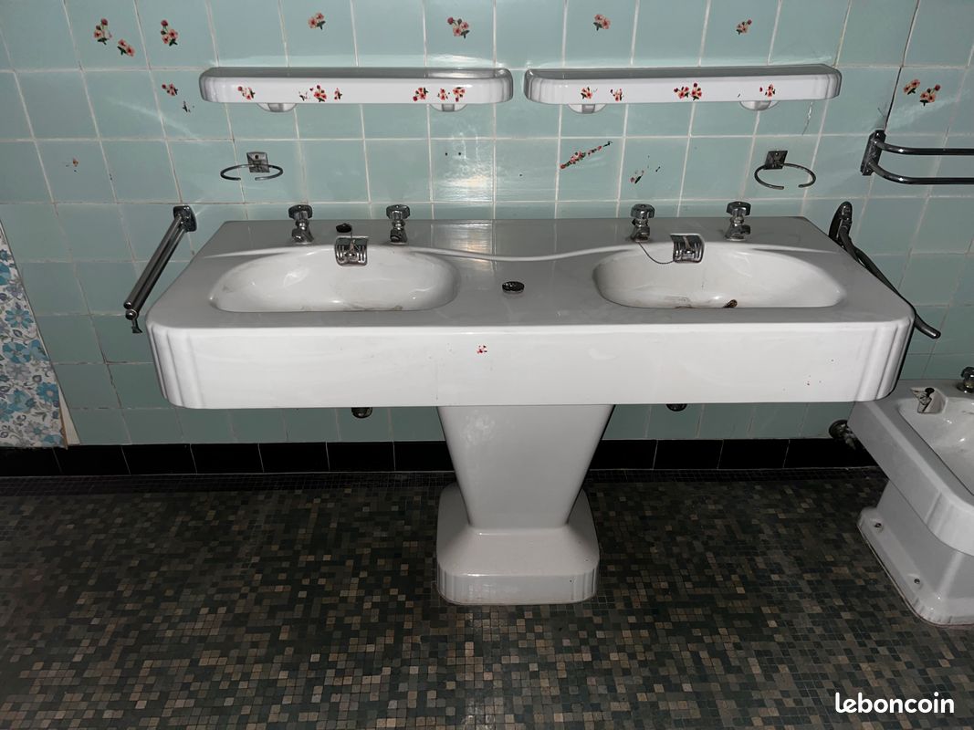 Lavabo en céramique émaillée 120 cm True Colors 120 cm - Rouge