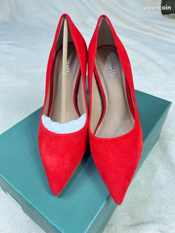 Escarpins à Talons Minelli En Cuir Ajouré Couleur Vison - Pointure 39 (EU), Talon Kitten Heel 9.5 Cm