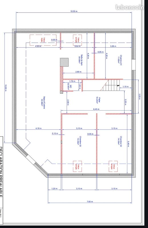 Appartement 4 pièces 95 m² · à Béthune · 95 m² · 76 000 €