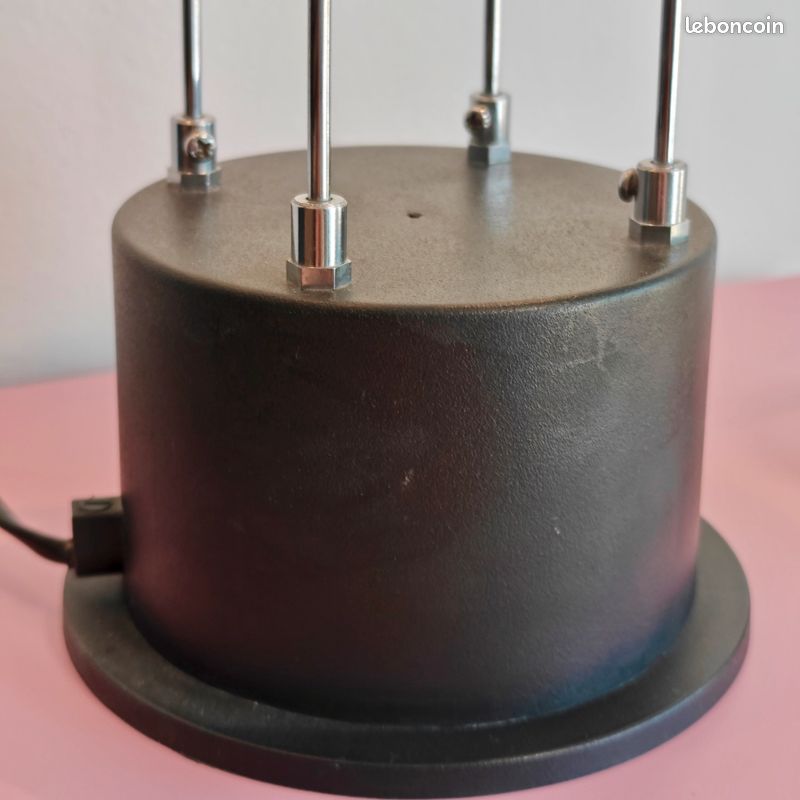 Grande lampe de bureau vintage – Fuder Allemagne – Design post-moderne années 80 – Halogène orientable (image 12)
