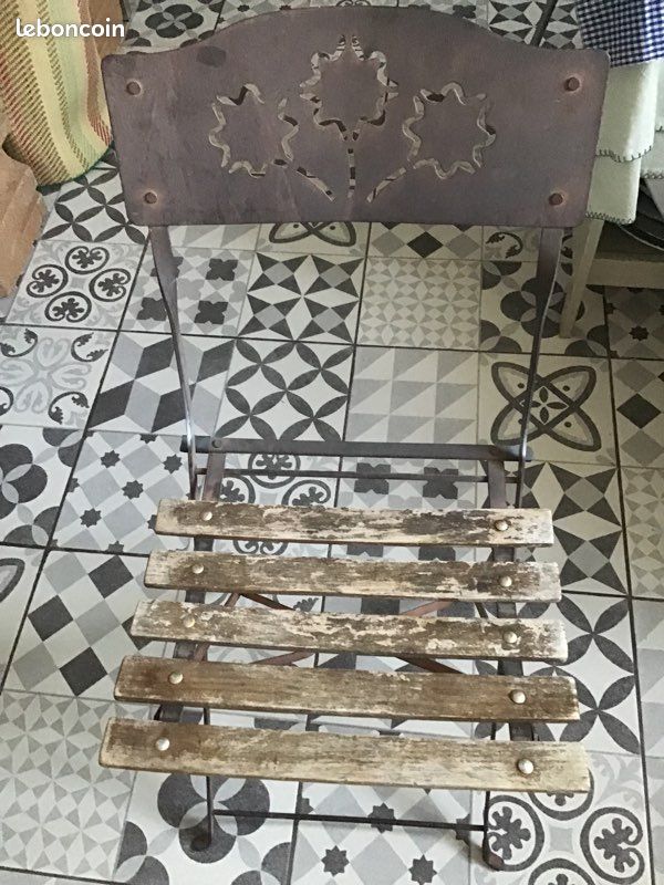 Chaises en fer forgé (image 1)