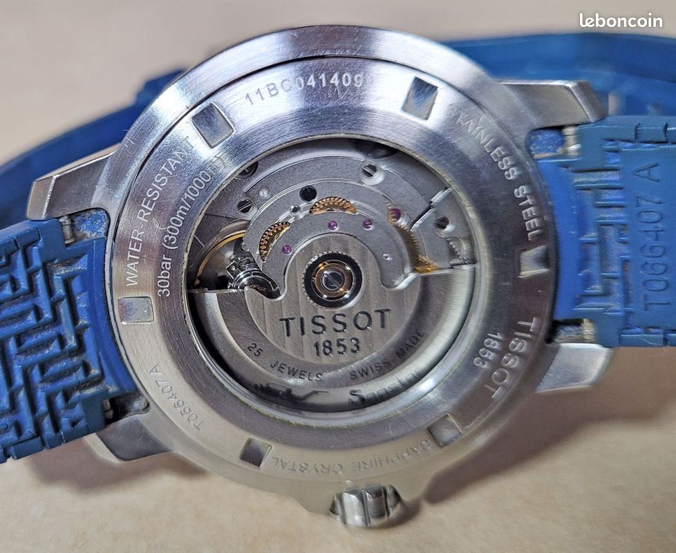 MontreTISSOT 1853 SEASTAR Automatique HELIUM VALVE 300 m ref T066407A 1ère main (image 2)