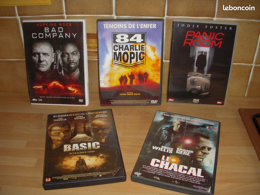 5 D V D film d'Action , Thriller , Guerre Vietnam (image 1)