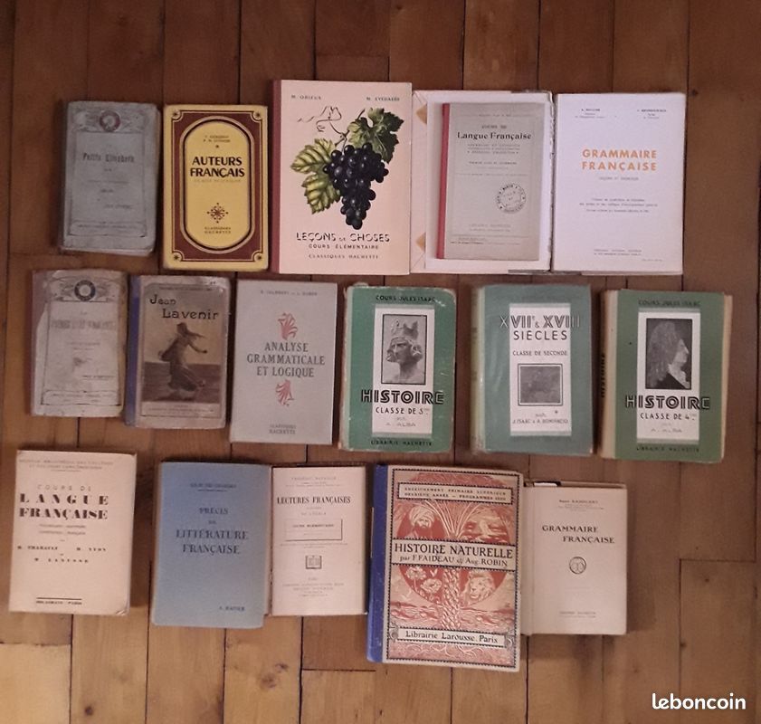 16 livres scolaires anciens (image 1)