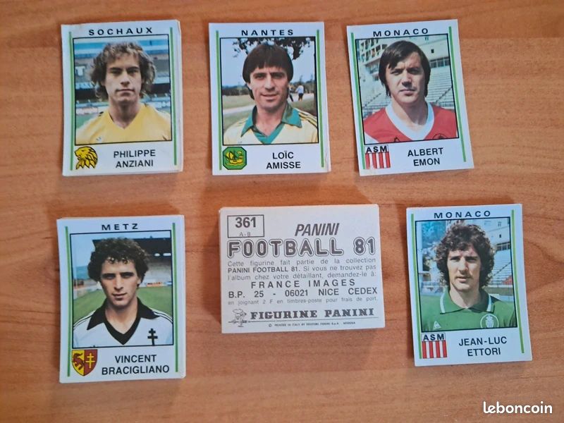 Images panini foot 1981 - Collection