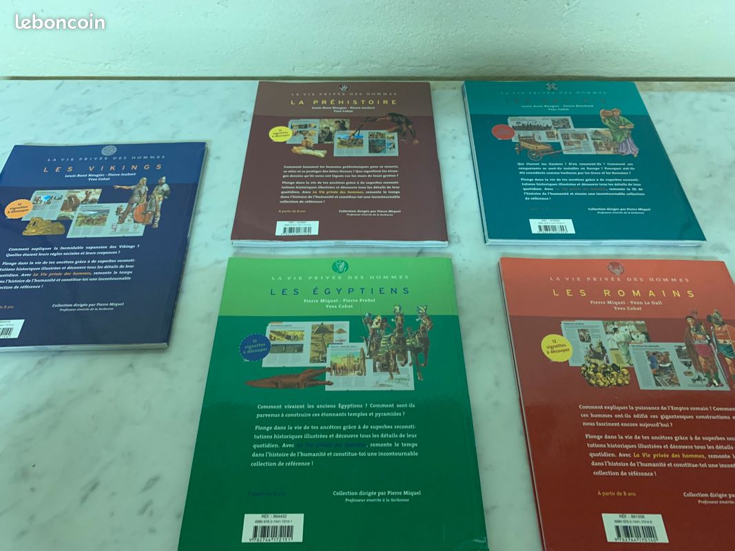Lot 5 livres "La vie privée des hommes" (image 2)