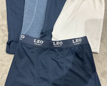 Lot De 6 Boxers LEO Homme - Coton, Tailles M/L/XL Mélangées, Neufs Avec étiquettes