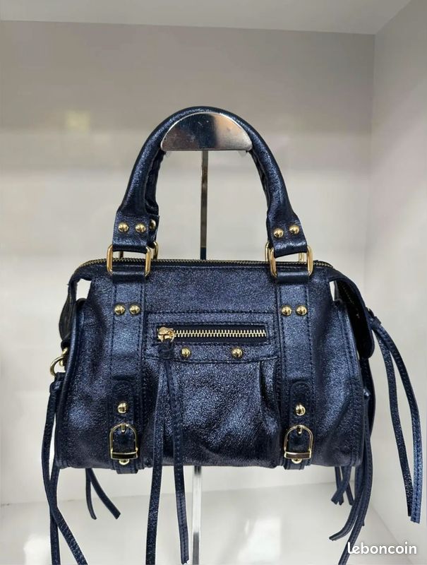 Sac à bandoulière en cuir italien véritable,chic et fait main,sac de luxe,cuir haut de gamme,design original,made in Italy,de qualité (image 2)