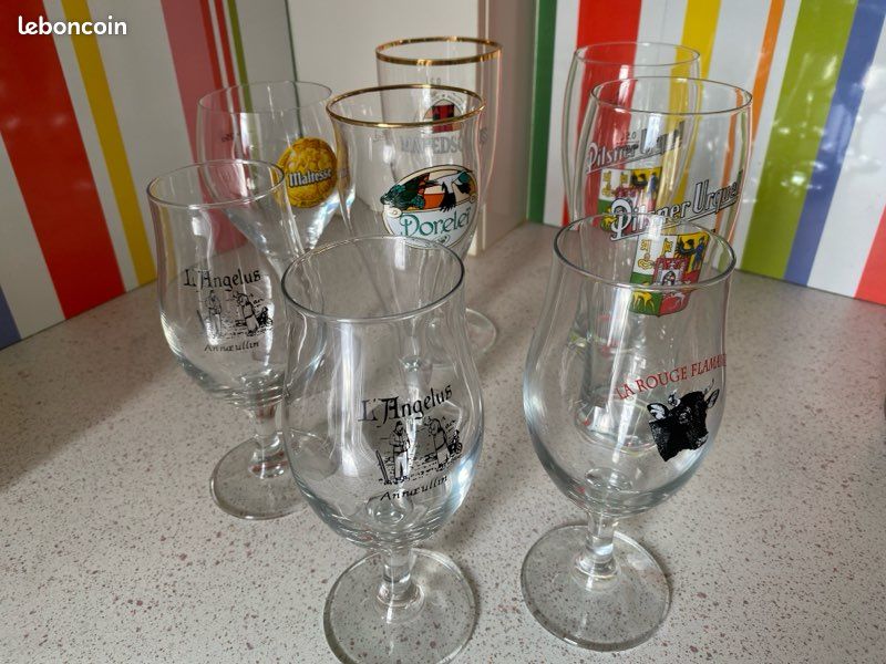 Lot De 2 Verres à Bière Pilsner 400 Ml - Design Élégant Cadeau Idéal Pour Homme Amateur De Bière