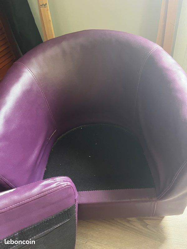 Fauteuil cabriolet enfant similicuir (image 5)