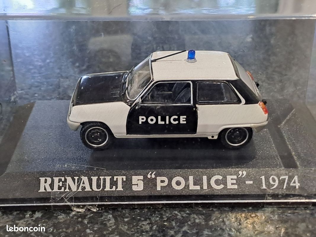 Renault 5 GT Turbo Police Atlas - Miniature 1/43 En Zamac - Occasion Boîte D'origine