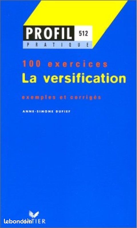 Livre sur la versification (image 1)