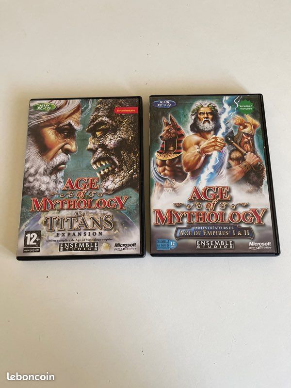 Lot Jeux PC : Age Of Empires 3 + Age Of Mythology - Version Allemande - Bon état