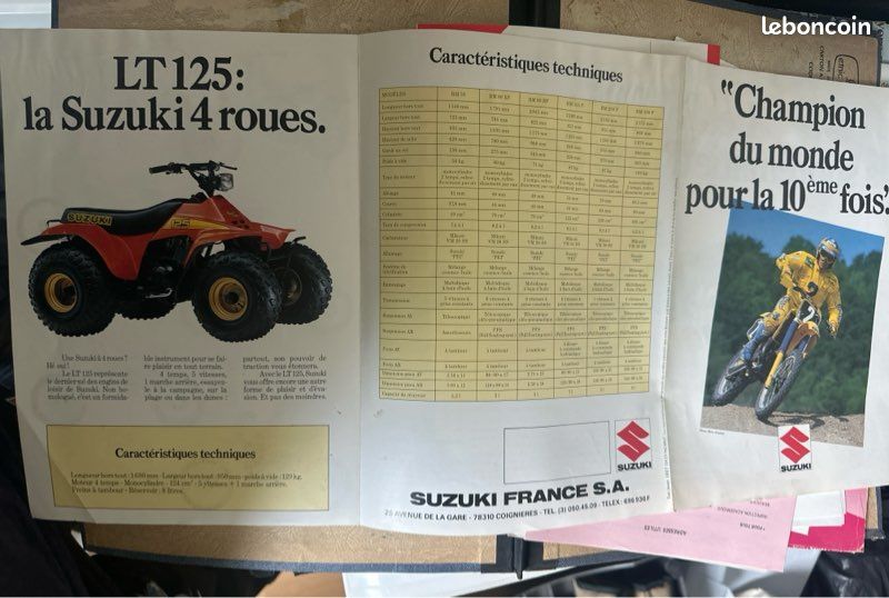 Casquette Publicité Suzuki Vintage 70-80 – État Impeccable – Course Moto – Collection