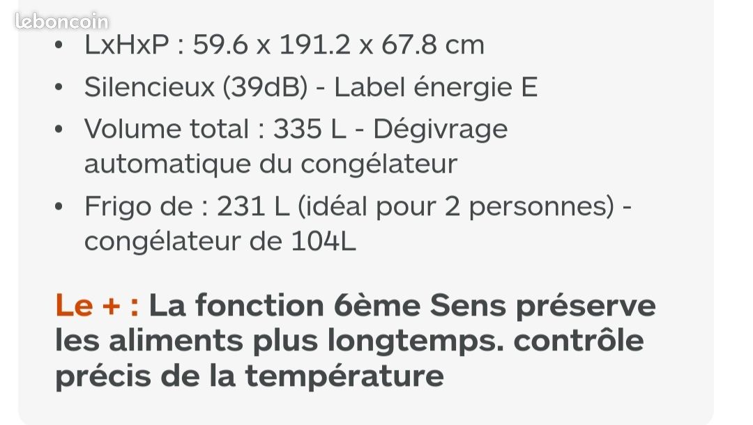 Frigo combiné Whirlpool (image 7)