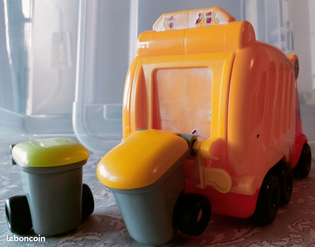 Smoby Vroom Planet Camion Poubelle + 2 poubelles (image 2)