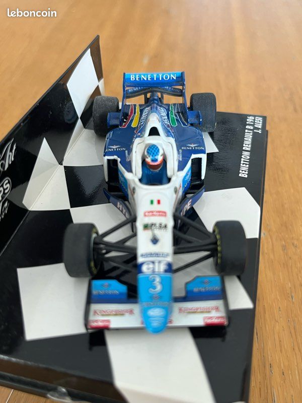 Figurine Jean Alesi Benetton Renault 1997 1/18 Par Minichamps – F1 Collection RARE