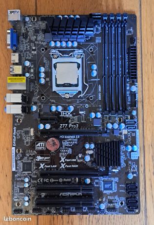 Intel Z77 Z77 Pro3 Motherboard Carte Mère Asrock Z77 Pro Intel I5
