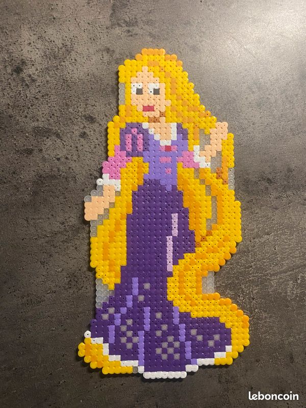 Princesas Disney Rapunzel Hama Beads Melty Beads Rapunzel Perler
