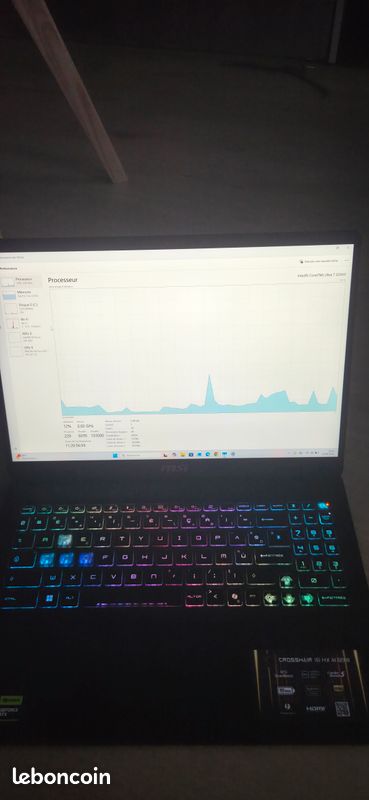 Pc portable msi crosshair 16 hx ultra core 7 255HX RTX 5070 8go vram (image 5)