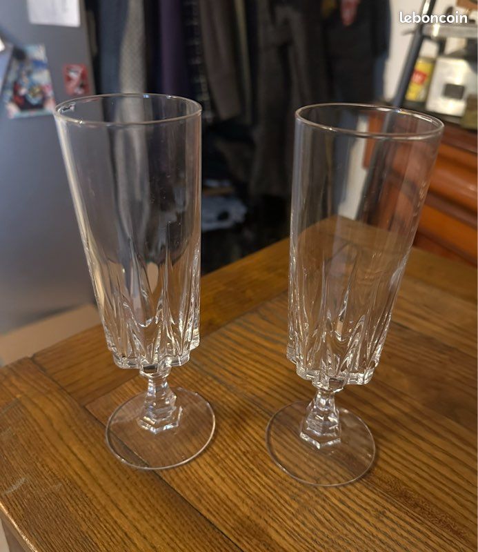 6 coupes à champagne anciennes (image 2)