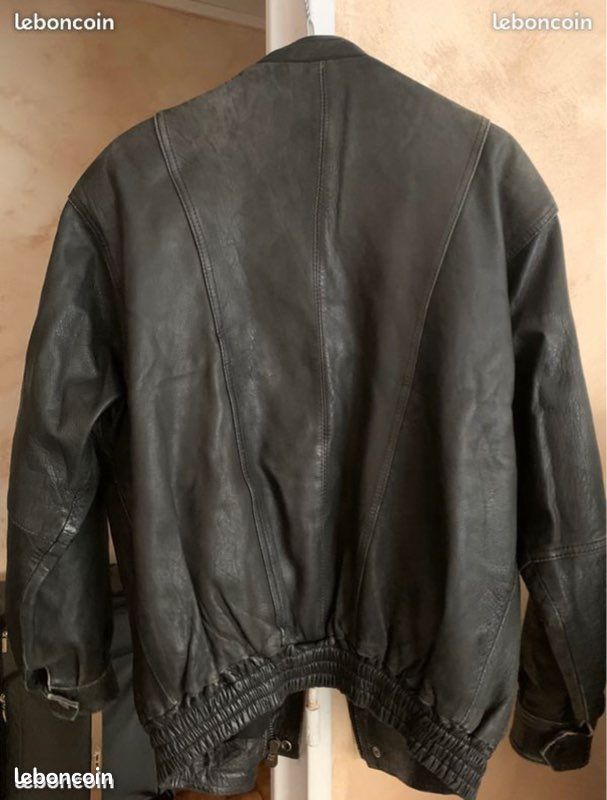 Blouson cuir de vachette femme M (image 3)
