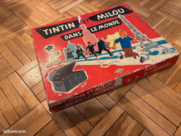 Tintin - Jeu Noël Montbrisson - Dominos Tintin et Milou - - Catawiki