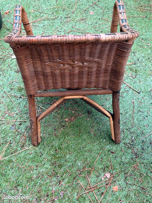 Fauteuil pour enfant en osier (image 3)