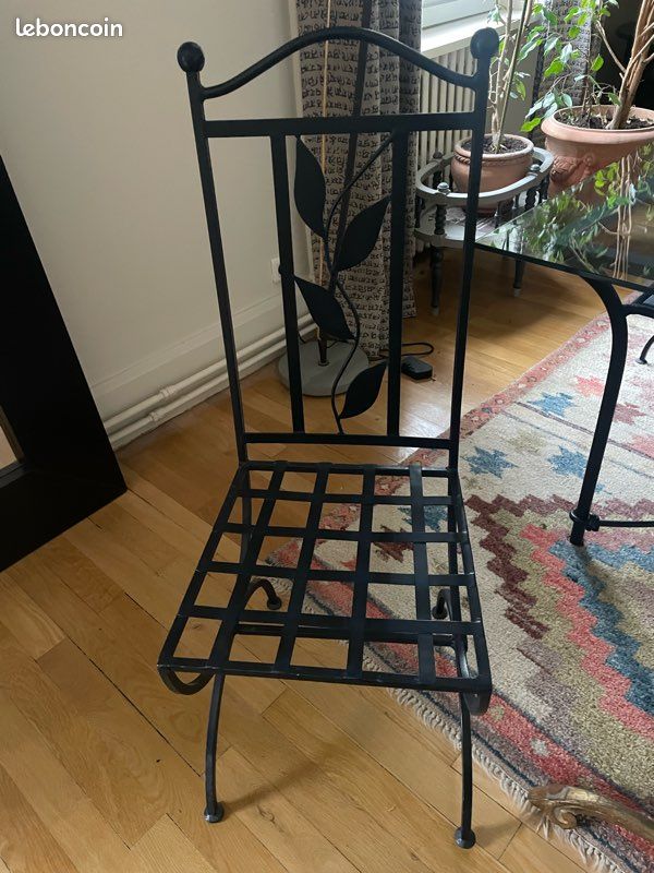 Chaises fer forgé (image 1)