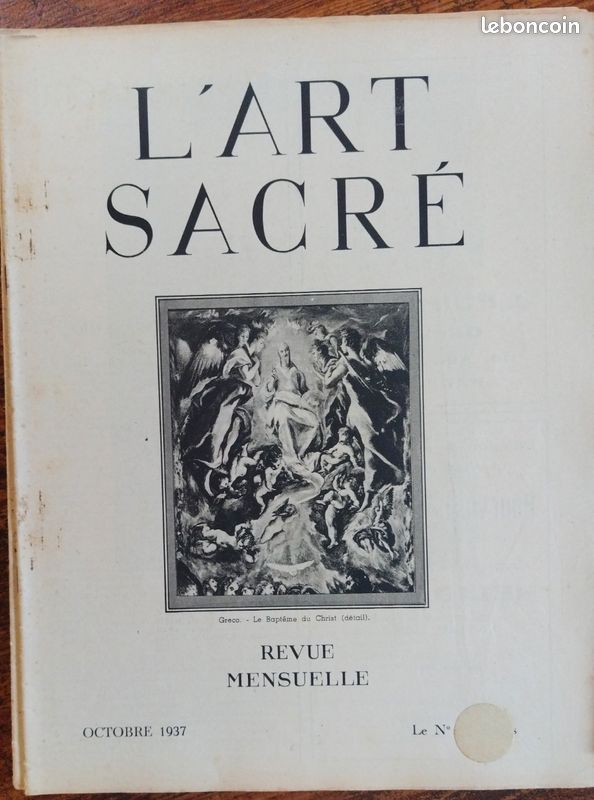 Lot de 19 magazines anciens L'Art Sacré 1937, 1938 et 1939 (image 16)