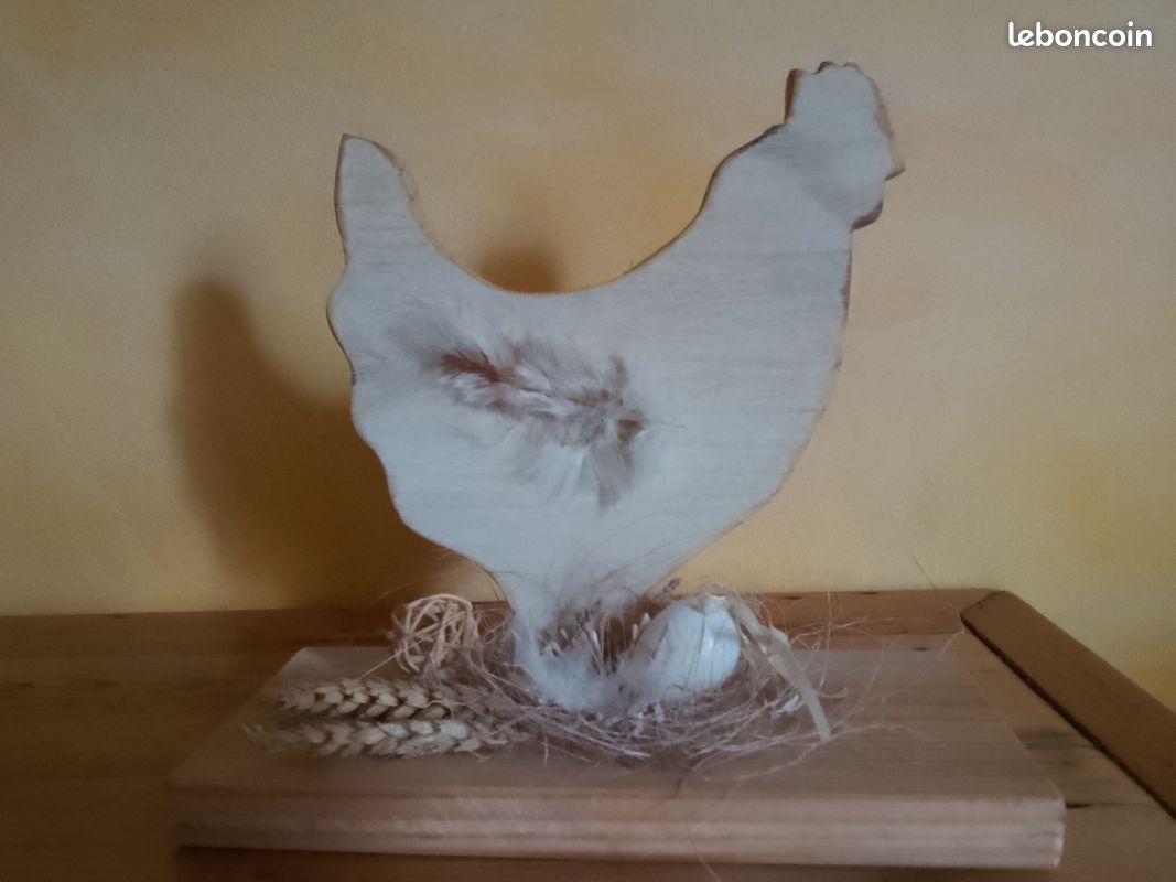Poule en bois (image 1)