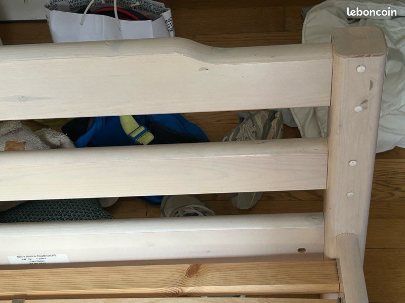 Lit 90x190 + matelas (image 5)