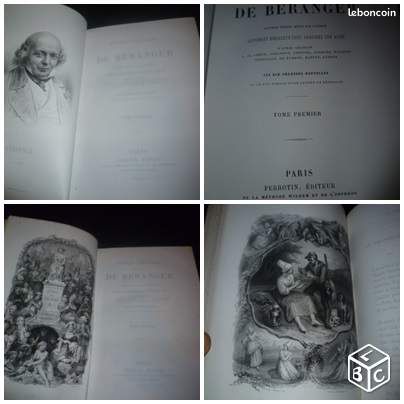 Oeuvres Béranger musique chanson Grandville XIX (image 2)