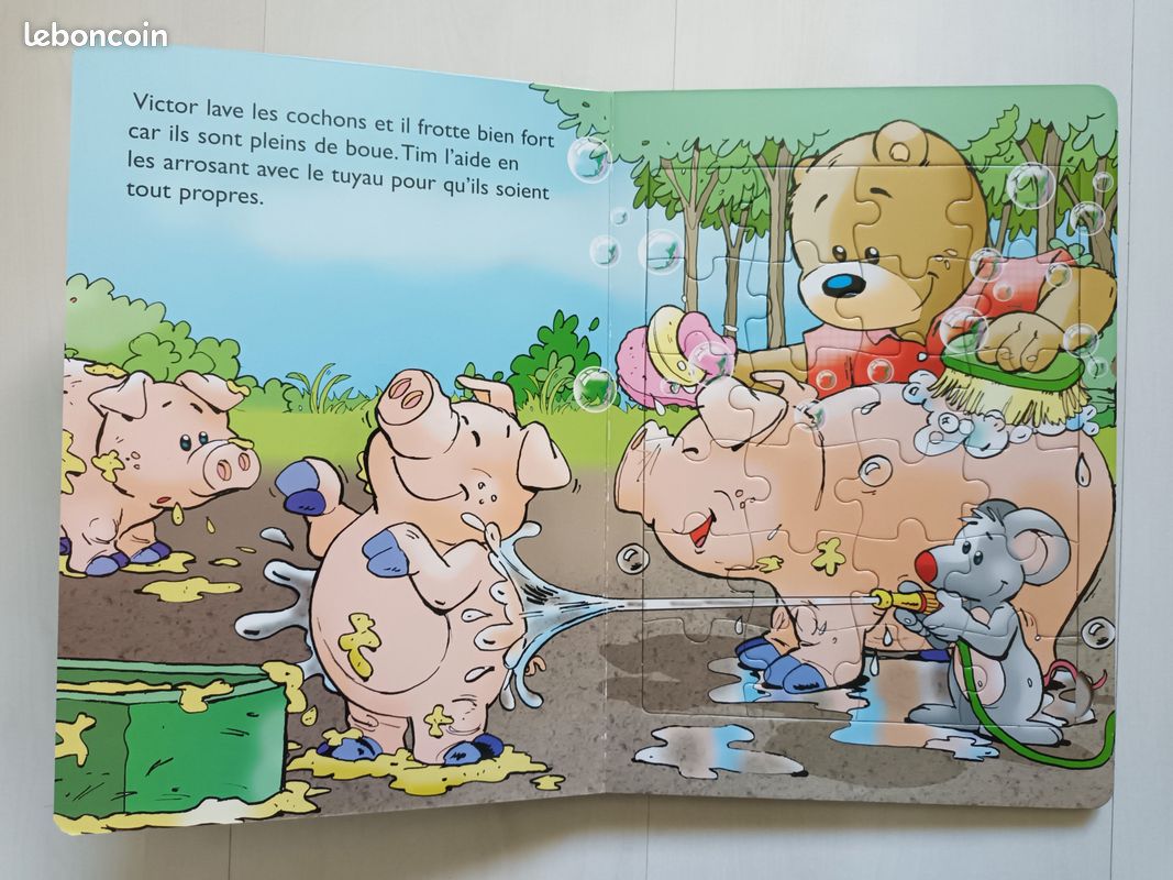 Victor à la ferme : livre puzzle (image 3)