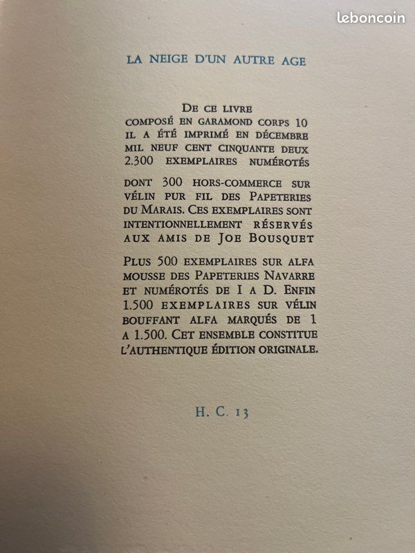 « La neige d’un autre âge » de Joe Bousquet (image 3)