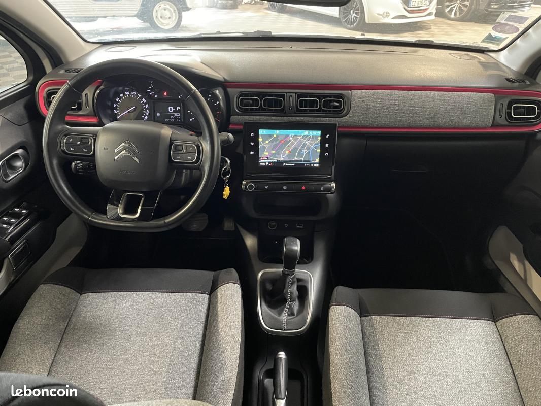 Citroën C3 110CH ELLE -BOITE AUTOMATIQUE-HISTORIQUE CITROEN-DISTRIBUTION NEUVE-CAMERA DE RECUL-GA... (image 21)