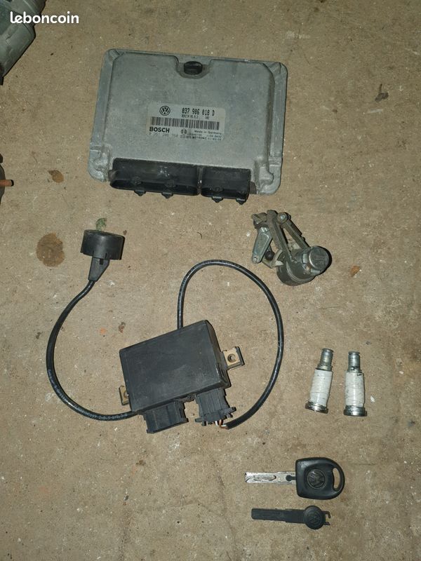 Kit démarrage vw golf 4 Cab 2L es 2001 clefs calculo etc ... (image 2)