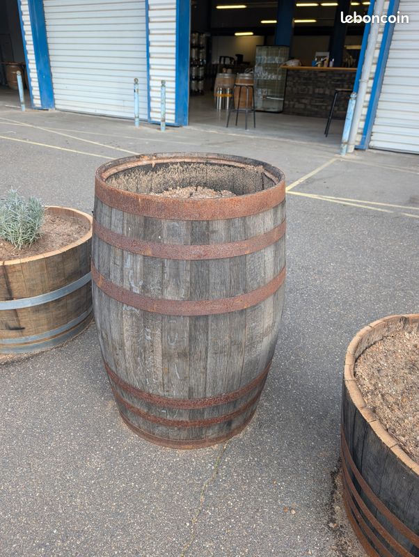Jardinières & Pots en chêne massif (anciennes barriques de vin/whisky) (image 4)