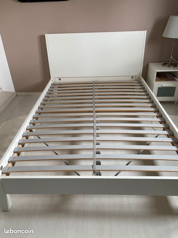 Lit 140x200 Ikea Nordli avec sommier (image 1)