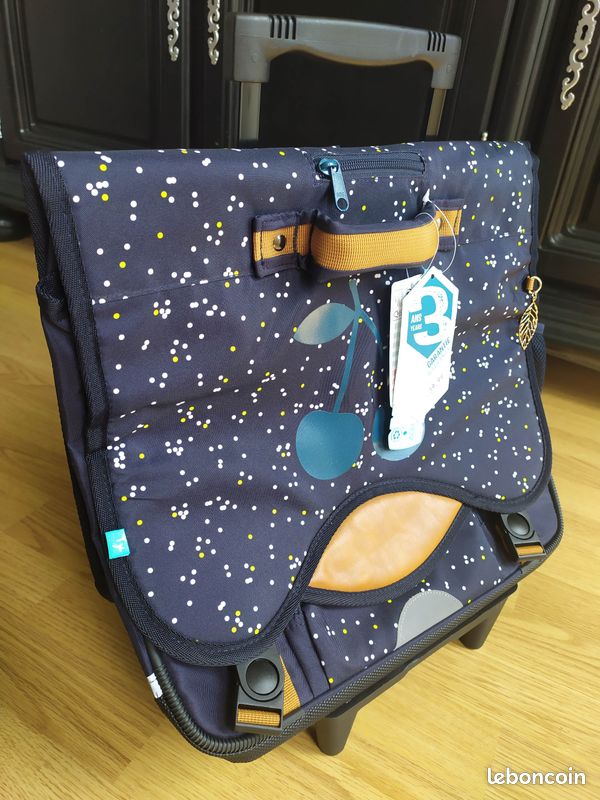 Cartable à roulettes filles 41 cm Cp à Cm1 (image 1)