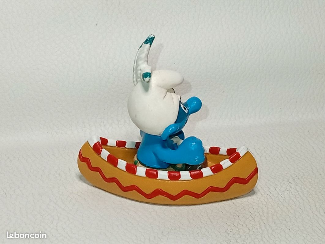 Timpo Indiens 2ème Série  Arme Fixe  Cavalier Tomahawk Devant Jambes Bleu Roi Plume Jaune Cheval Noi P Image 537572 Grande
