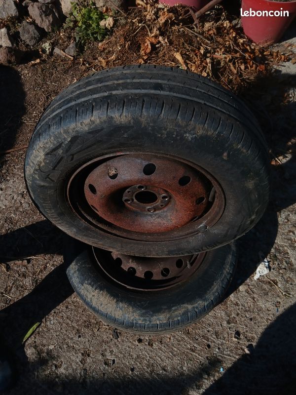 Paire Roues fiat Pneu 175 70R14 (image 1)