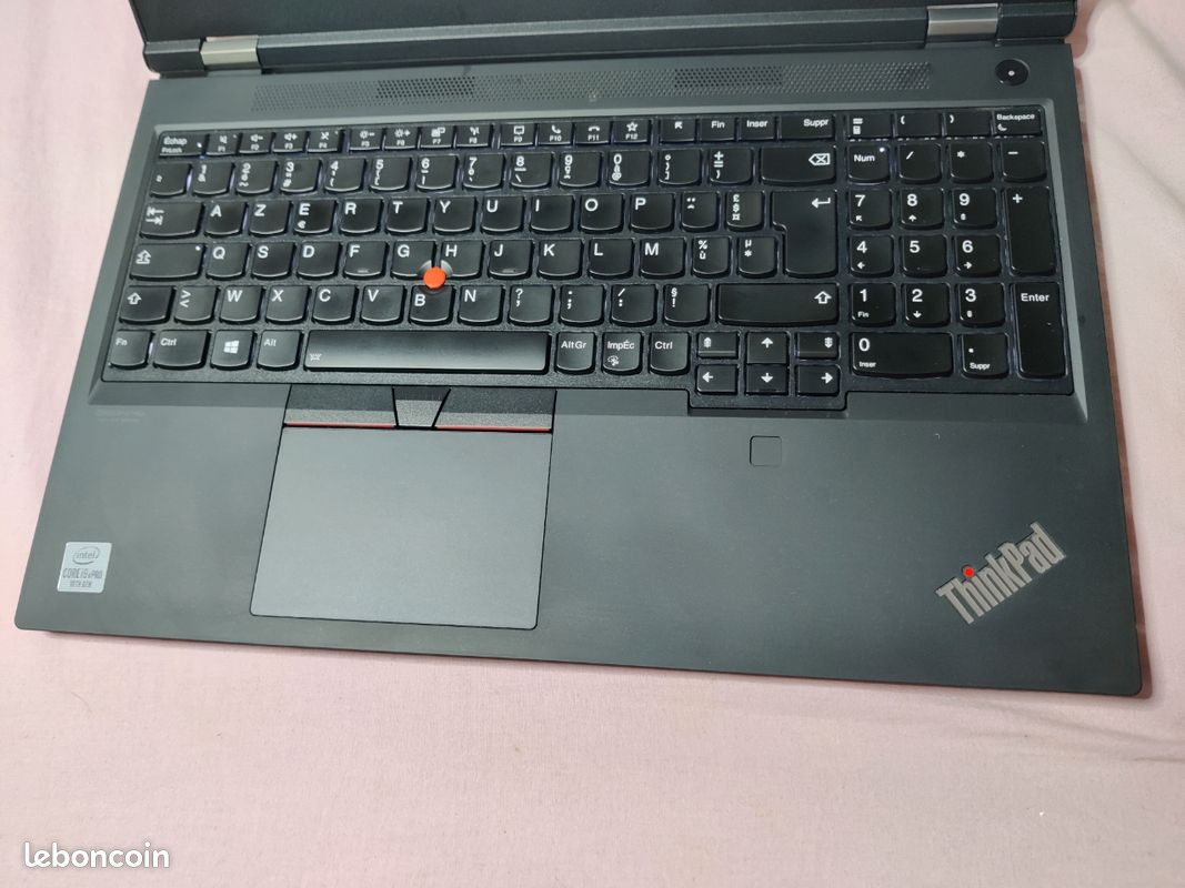 Station LENOVO Thinkpad P15 Gen1 CORE I9-10885H , 15,6" FHD, SSD 1000 GO , RAM 32GO W HELLO (image 3)
