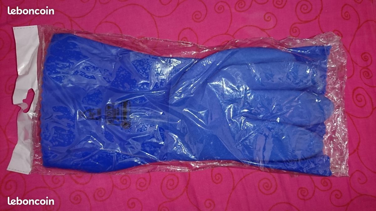 1 Paire de Gants trempé Pvc support coton type pétrolier Neuf Gants de protection renforcée pour usage général contre risques mécaniques. Bonne longévité. Excellente résistance à l'abrasion (image 3)