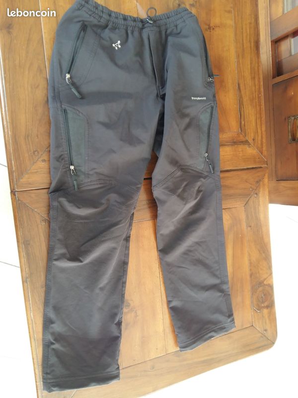 Pantalon de ski de fond noir (image 1)