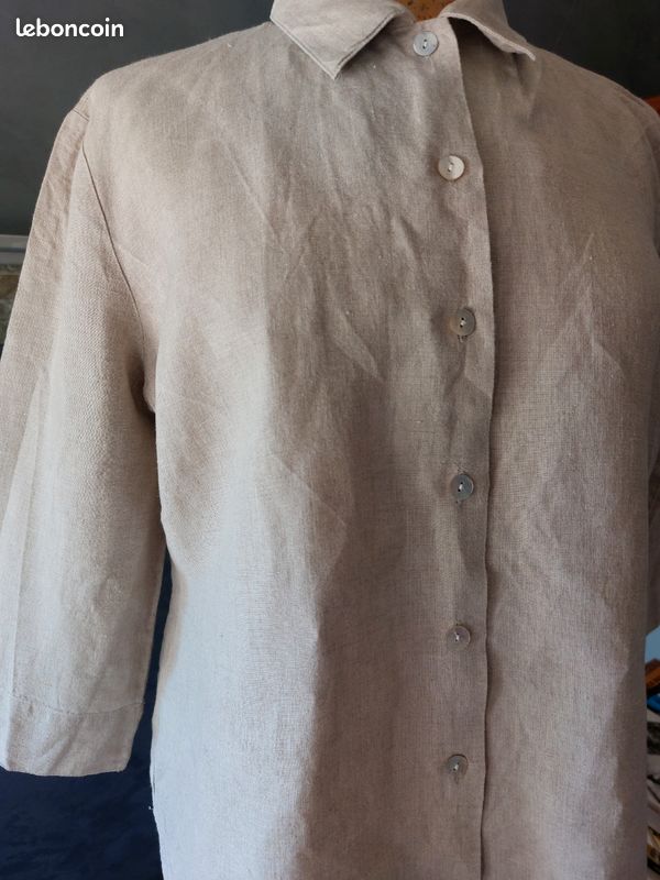 Petite veste/ chemise en lin taille 5 (image 2)