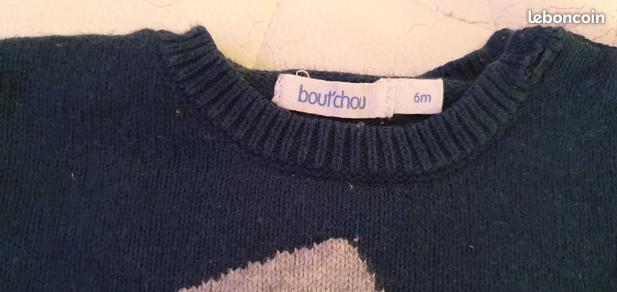 Pull bébé garçon boutchou 6 mois (image 2)