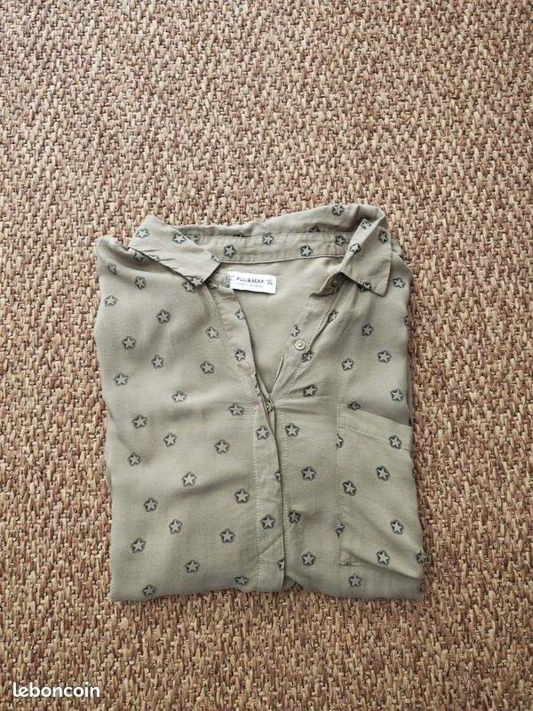 Chemisier fluide femme Pull & Bear – Taille L (image 1)