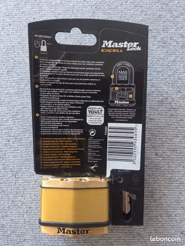 Cadenas à clé Master lock, sécurité numéro 10 Max (image 3)