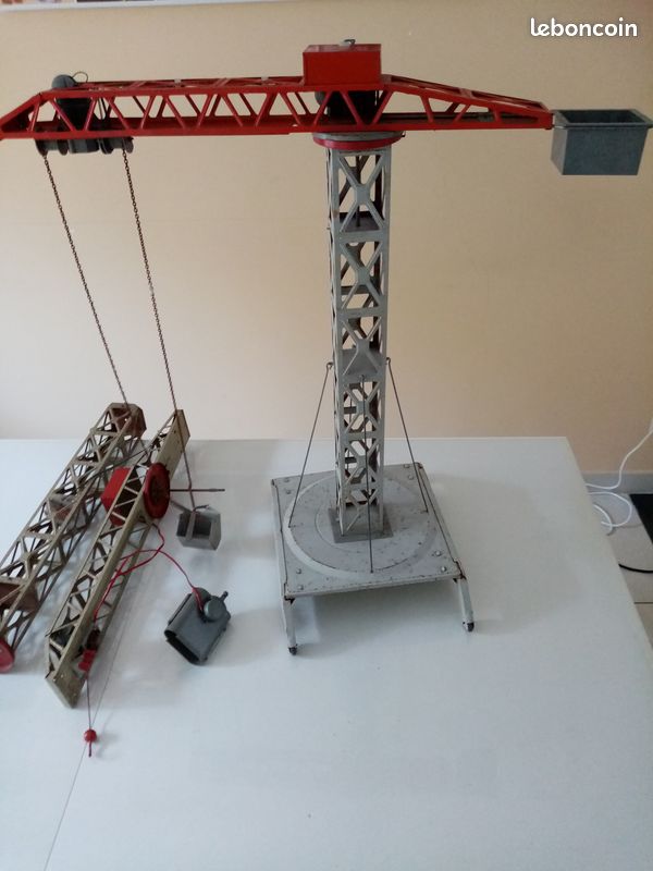 Ancienne Boîte Vide De Jouet Joustra - Grue Des Années 60, Collection Vintage